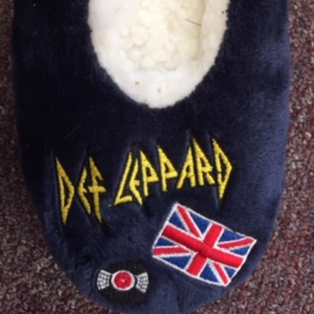Def Leppard Slippers Sizes 5-7 Slippersocks